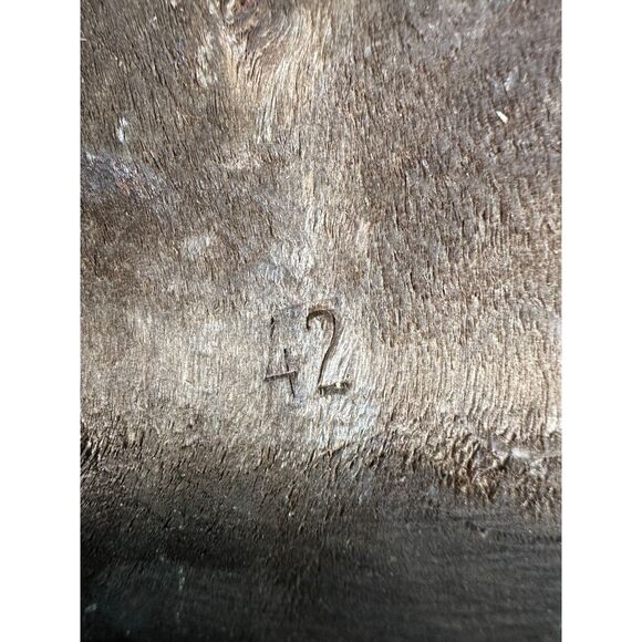 Lotta's from Stockholm Green Leather Wood Chunky Clogs EU 42 US 10 - 10.5 - Picture 5 of 9